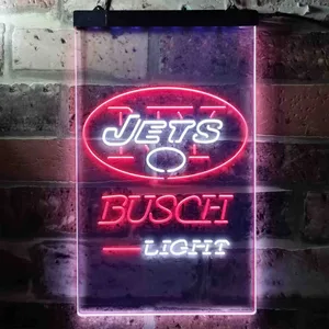 New York Jets Busch Light Neon-Like LED Sign