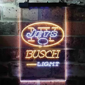 New York Jets Busch Light Neon-Like LED Sign