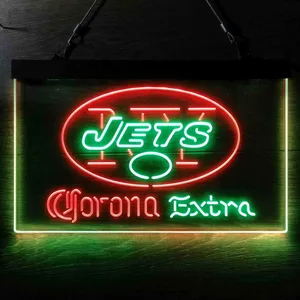 New York Jets Corona Extra Neon-Like LED Sign