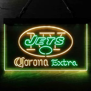 New York Jets Corona Extra Neon-Like LED Sign