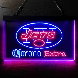 New York Jets Corona Extra Neon-Like LED Sign