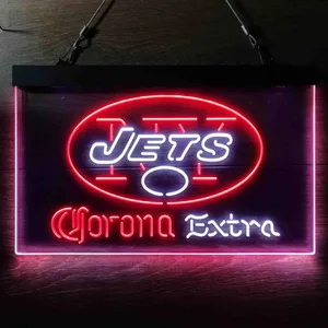 New York Jets Corona Extra Neon-Like LED Sign