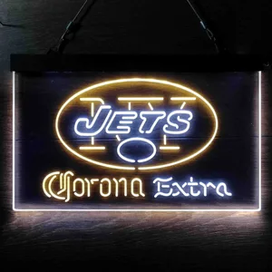 New York Jets Corona Extra Neon-Like LED Sign