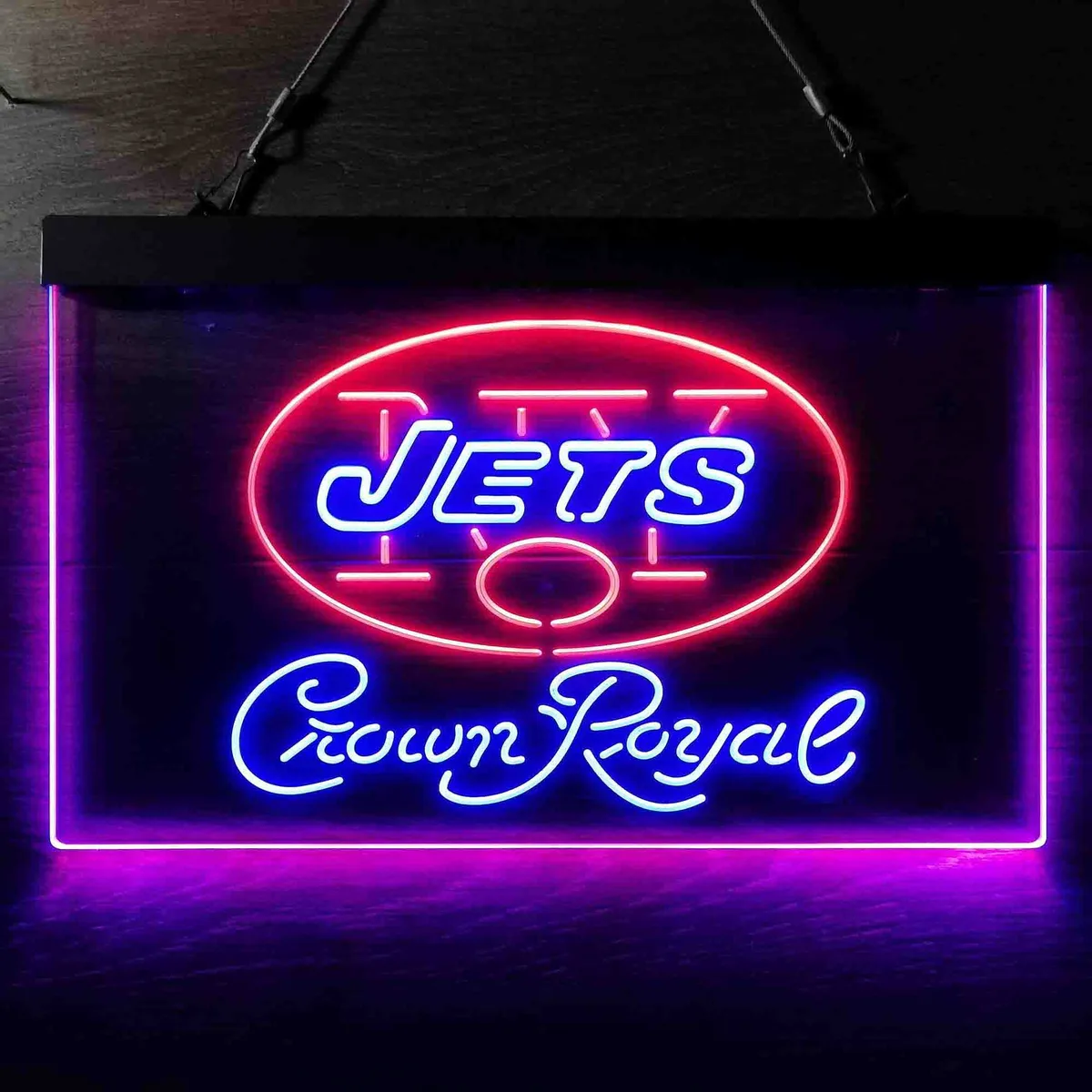 New York Jets Crown Royal Neon-Like LED Sign