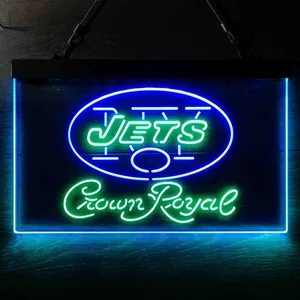 New York Jets Crown Royal Neon-Like LED Sign