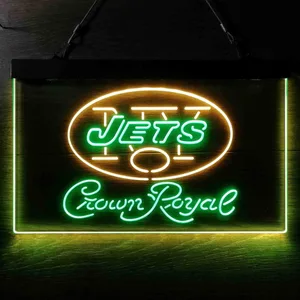 New York Jets Crown Royal Neon-Like LED Sign