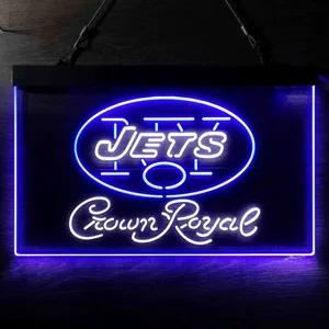 New York Jets Crown Royal Neon-Like LED Sign