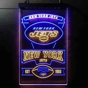 New York Jets EST 1960 Neon-Like LED Sign
