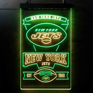 New York Jets EST 1960 Neon-Like LED Sign