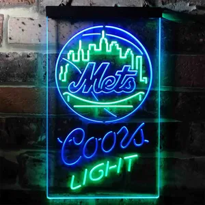New York Mets Coors Light Neon-Like LED Sign
