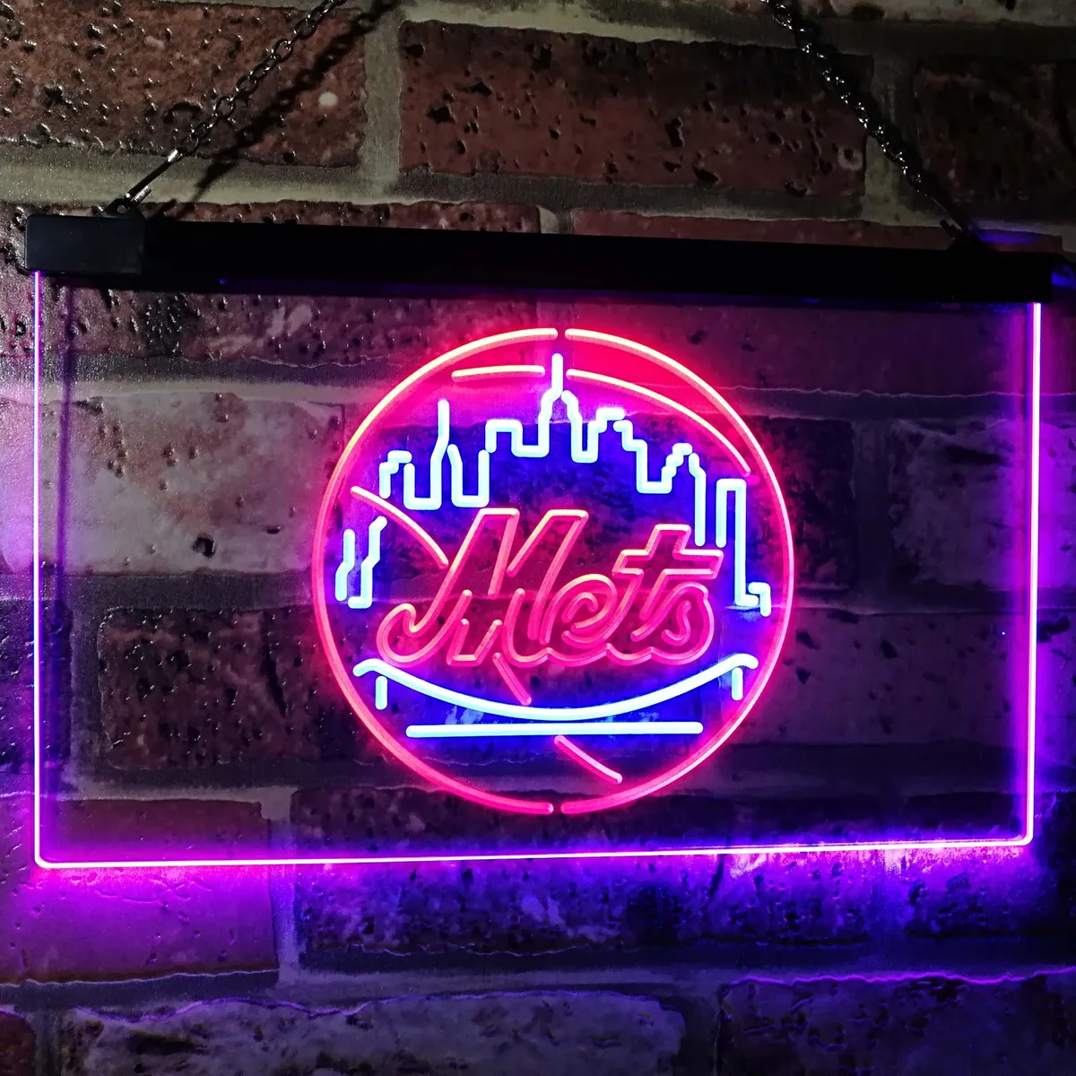 New York Mets Logo 1 Neon-Like LED Sign