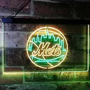 New York Mets Logo 1 Neon-Like LED Sign