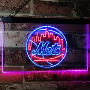 New York Mets Logo 1 Neon-Like LED Sign