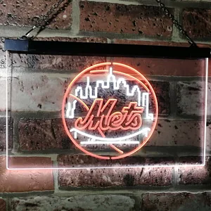 New York Mets Logo 1 Neon-Like LED Sign