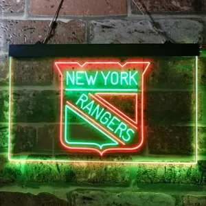 New York Rangers Logo Neon-Like LED Sign