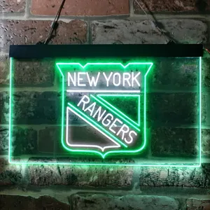 New York Rangers Logo Neon-Like LED Sign
