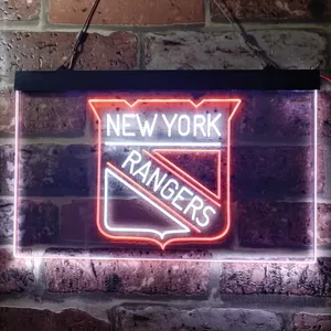 New York Rangers Logo Neon-Like LED Sign