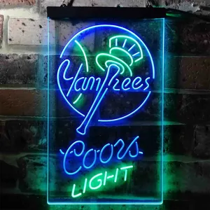 New York Yankees Coors Light Neon-Like LED Sign