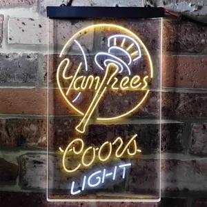 New York Yankees Coors Light Neon-Like LED Sign