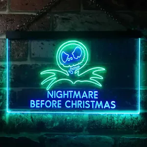 Nightmare Before Christmas Neon-Like LED Sign