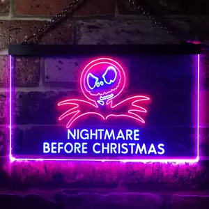 Nightmare Before Christmas Neon-Like LED Sign