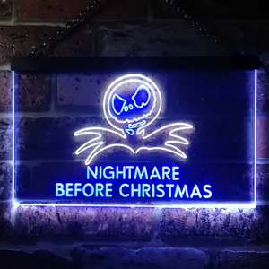 Nightmare Before Christmas Neon-Like LED Sign