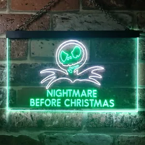 Nightmare Before Christmas Neon-Like LED Sign