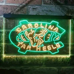 North Carolina Tar Heels Logo 1 Neon-Like LED Sign