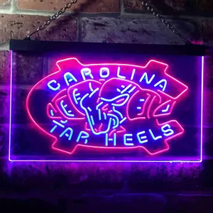 North Carolina Tar Heels Logo 1 Neon-Like LED Sign