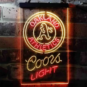 Oakland Athletics Coors Light Neon-Like LED Sign