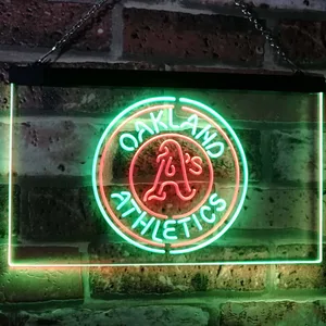 Oakland Athletics Logo 1 Neon-Like LED Sign
