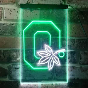 Ohio State Buckeyes Logo 2 Neon-Like LED Sign