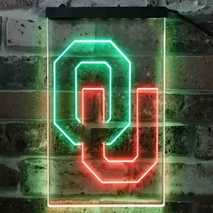 Oklahoma Sooners Logo Neon-Like LED Sign