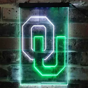 Oklahoma Sooners Logo Neon-Like LED Sign