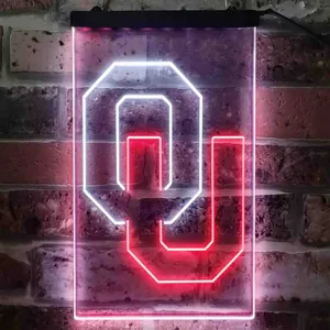Oklahoma Sooners Logo Neon-Like LED Sign