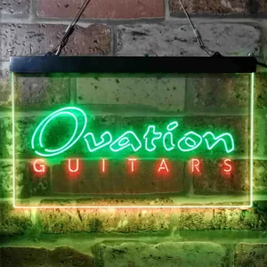 Ovation Guitar Neon-Like LED Sign