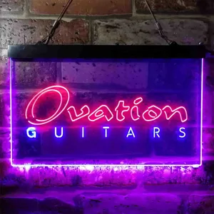 Ovation Guitar Neon-Like LED Sign