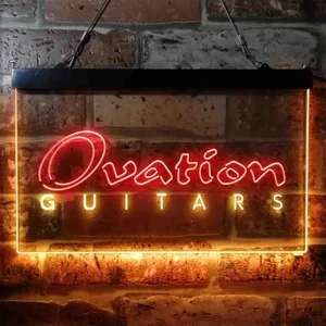 Ovation Guitar Neon-Like LED Sign