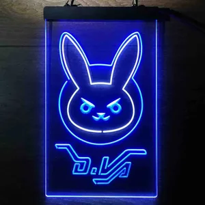 Overwatch Dva Bunny Neon-Like LED Sign