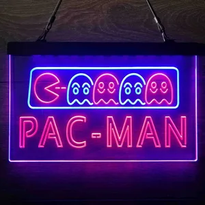 Pac-Man Neon-Like LED Sign