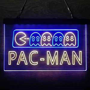 Pac-Man Neon-Like LED Sign