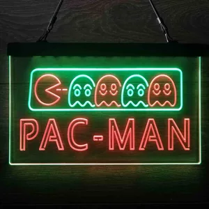Pac-Man Neon-Like LED Sign