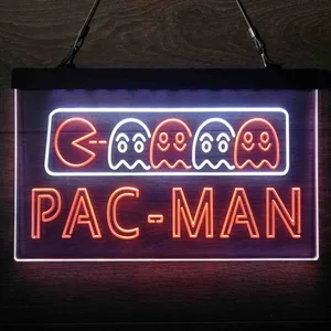 Pac-Man Neon-Like LED Sign