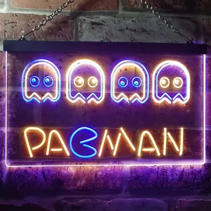 Pacman Neon-Like LED Sign