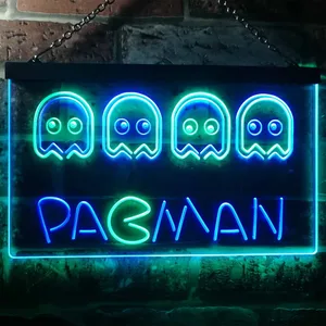 Pacman Neon-Like LED Sign