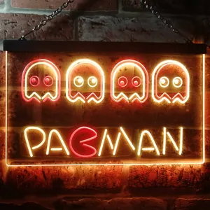 Pacman Neon-Like LED Sign