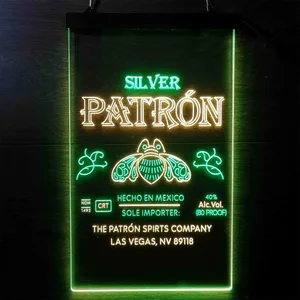 Patron Silver Logo Neon-Like LED Sign