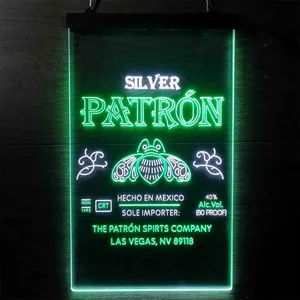 Patron Silver Logo Neon-Like LED Sign