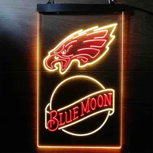 Philadelphia Eagles Blue Moon Neon-Like LED Sign