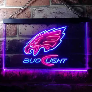 Philadelphia Eagles Bud Light Neon-Like LED Sign